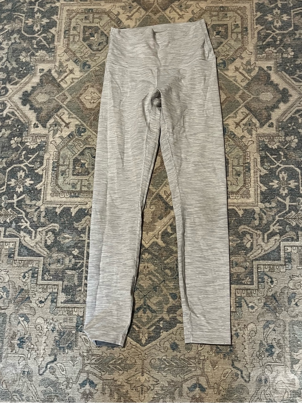 lululemon athletica Heathered Light Gray High-Rise Leggings